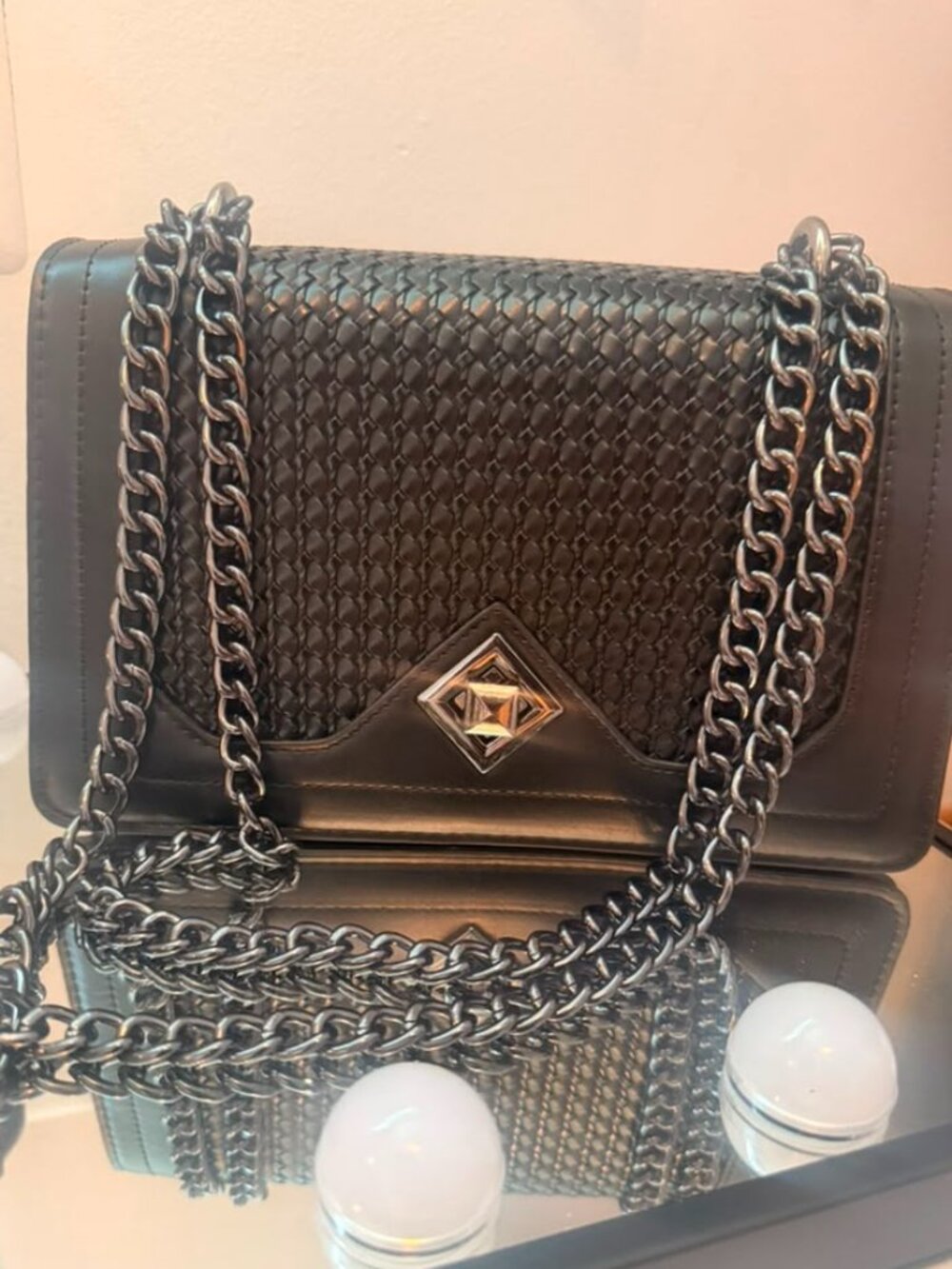 Women's Woven Chain Crossbody Shoulder Bag | New / Choose your color